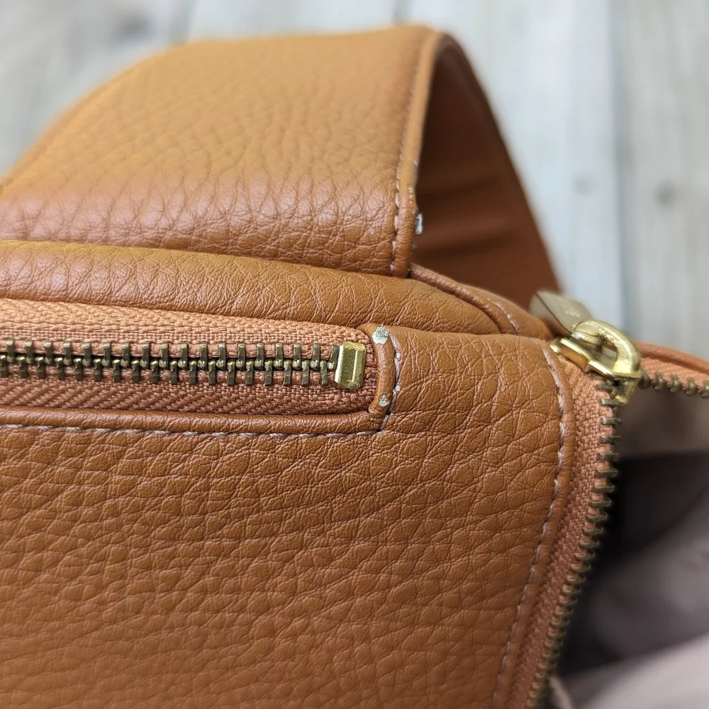 Ju-Ju-Be Brown Leather-l Baby Backpack